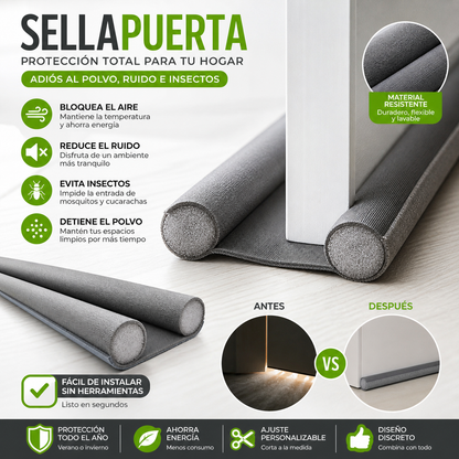 Tira Selladora para Puertas🚪 Una solución simple que transforma tu hogar!