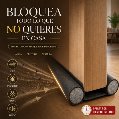 Tira Selladora para Puertas🚪 Una solución simple que transforma tu hogar!