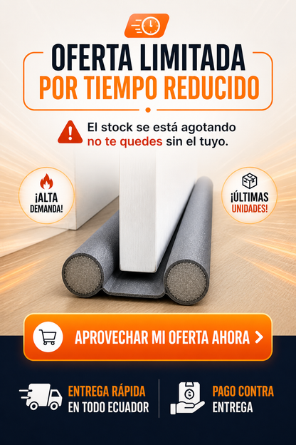 Tira Selladora para Puertas🚪 Una solución simple que transforma tu hogar!